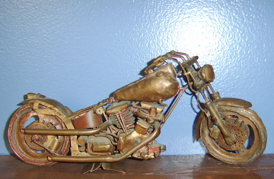 The second, copper chopper, of my copper art experience
