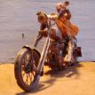 Copper Chopper,Copper Art motorcycle sculpture...