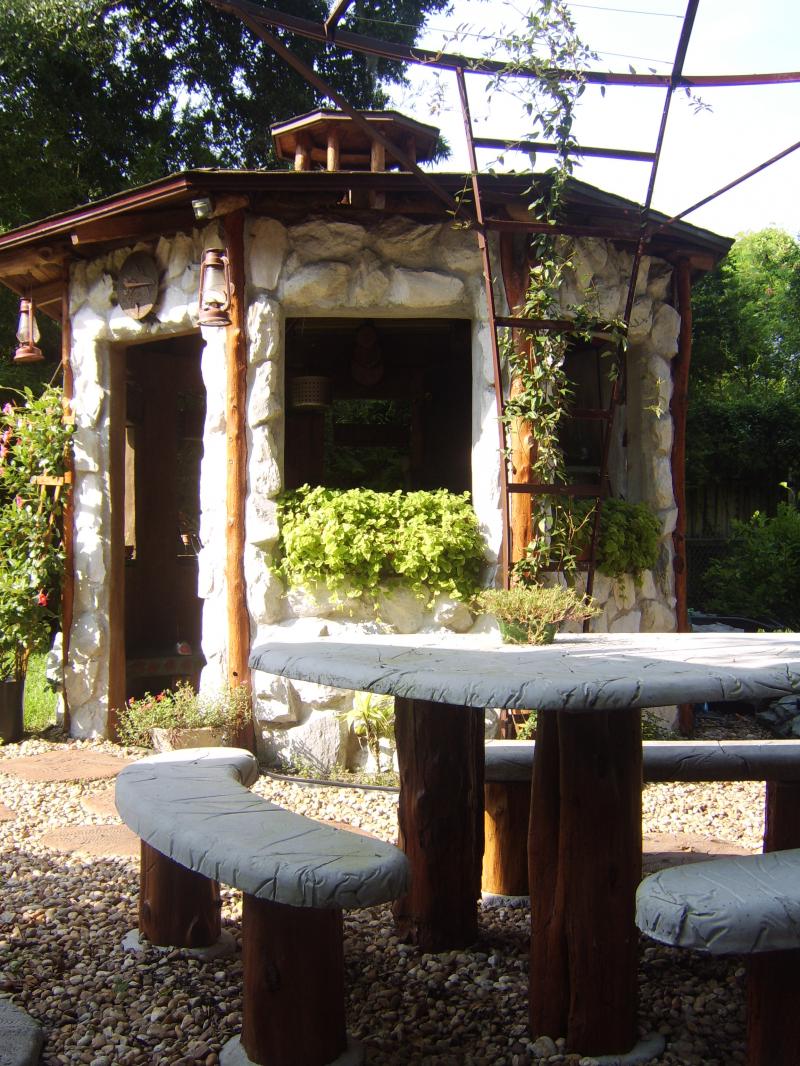 custom built Smoke House Gazebo