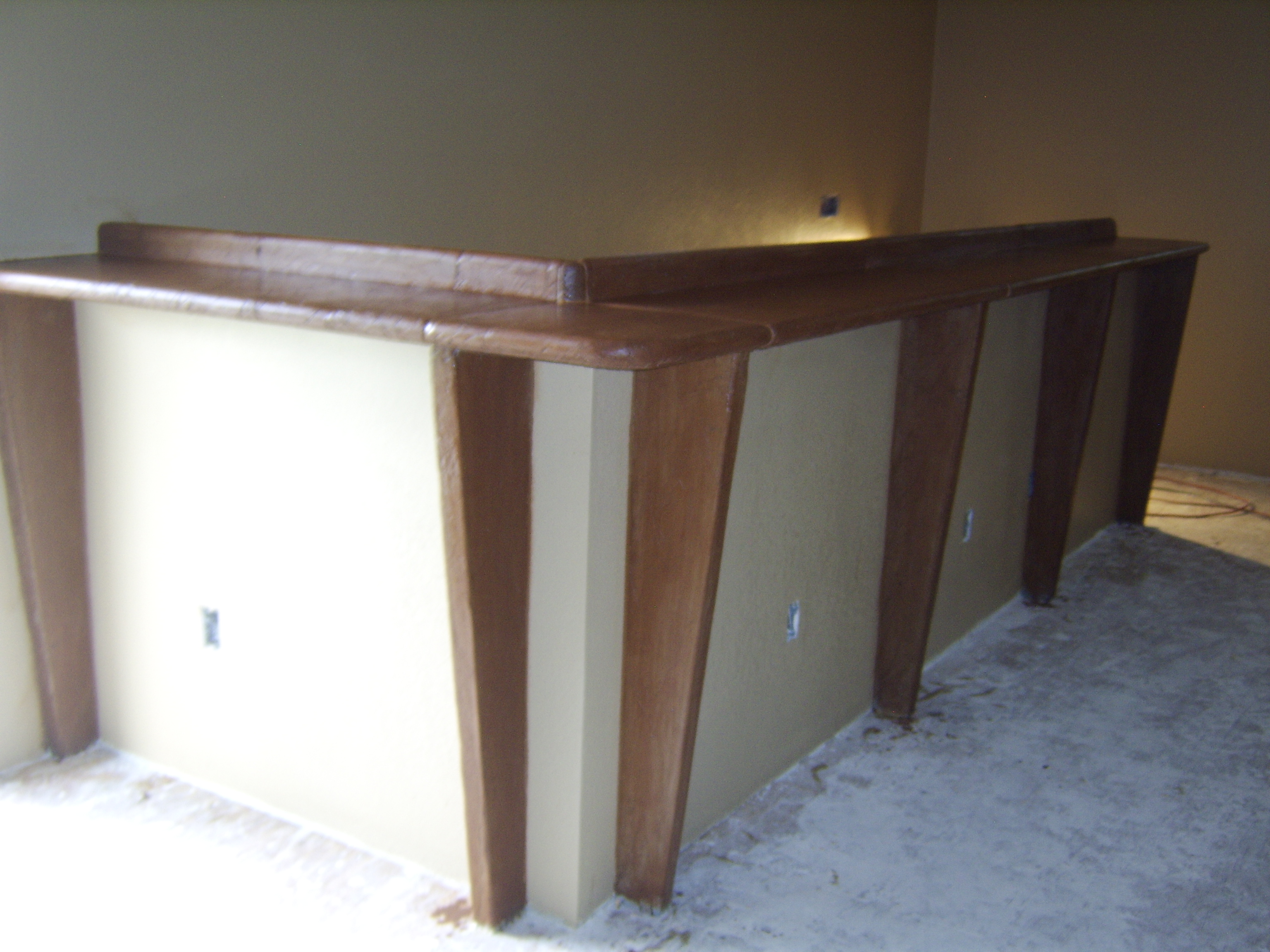 custom concrete countertop