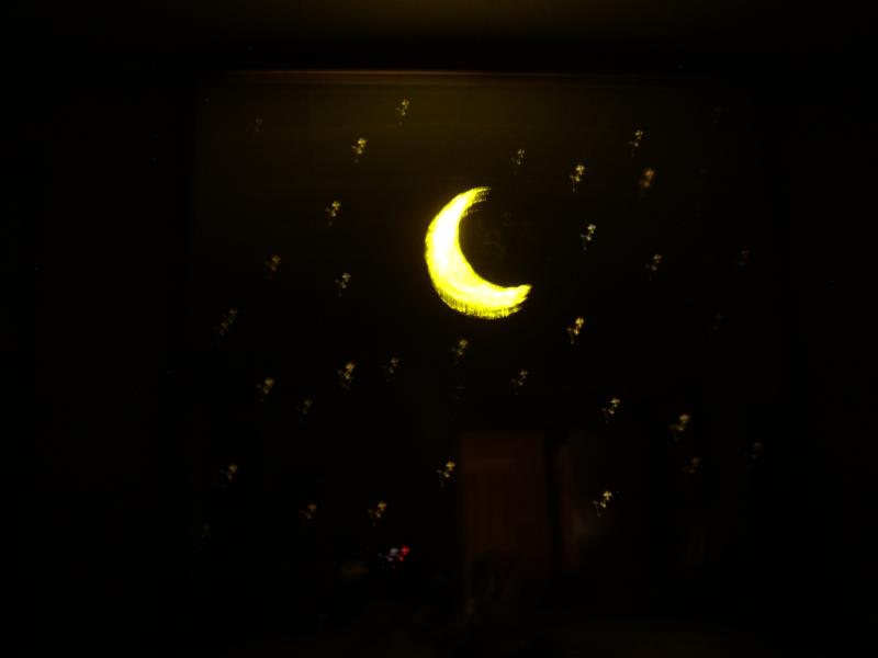 The moon and stars
