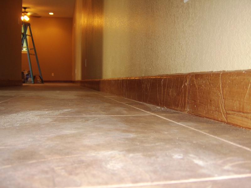 concrete baseboard