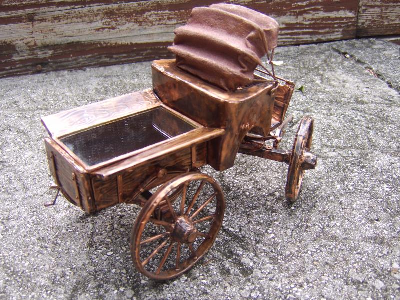 Music Box Wagon Copper Horse Drawn Coach carriage 