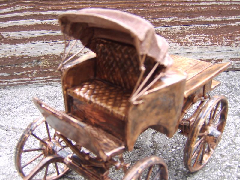 Horse Drawn Carriage Copper Music box Wagon